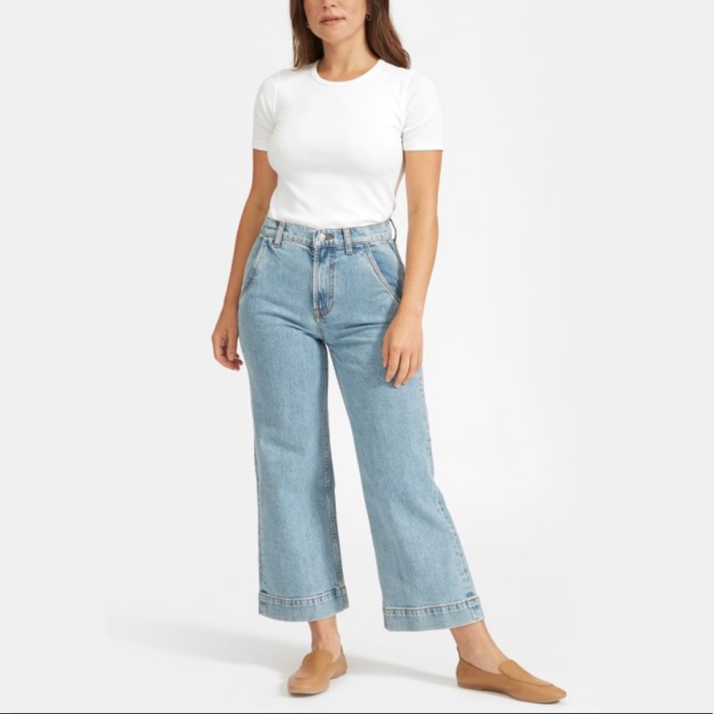 Everlane “The Wide Leg Jean” Light Indigo 29 Reg